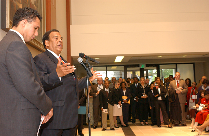 Unveiling Andrew Young Portrait  